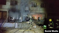 Гостиница в Харькове после атаки беспилотников, 11 марта 2024 года