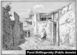 A sketch titled Yerevan, Dead-End, made in 1925.