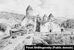 Манастирът Агарцин в провинция Тавуш в Армения.