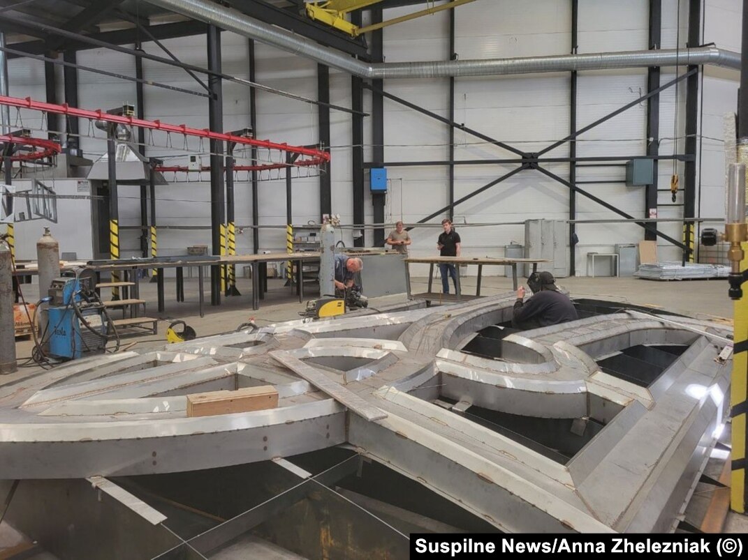 The Massive Trident Destined For Kyiv's Motherland Monument