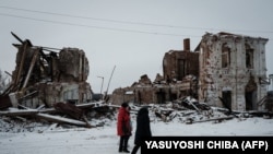 Ucraina, 13 februarie - imagine din orașul Kupiansk, regiunea Harkov.