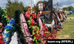 Могили російських військових на сімферопольському цвинтарі «Абдал-1», 29 липня 2023 року