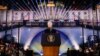U.S. President Joe Biden delivers remarks in Warsaw on February 21. 