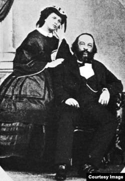Антонина Квятовская и Михаил Бакунин