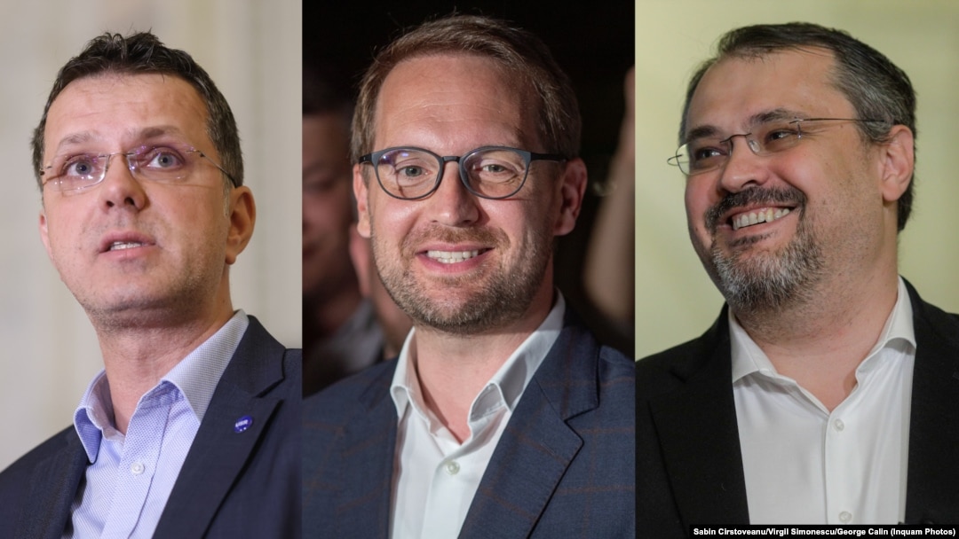 Cătălin Drulă și-a dat demisia de la șefia USR după eșecul partidului la alegerile locale și europarlamentare. Ionuț Moșteanu (stânga), Dominic Fritz (centru) și Cristian Ghinea (dreapta) comentează rezultatul obținut de USR.