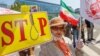 Brüsseldə İranda edamlara qarşı etiraz aksiyası