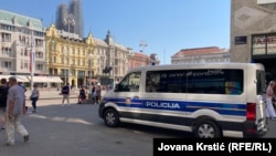 Vozilo hrvatske policije u Zagrebu, ilustrativna fotografija.