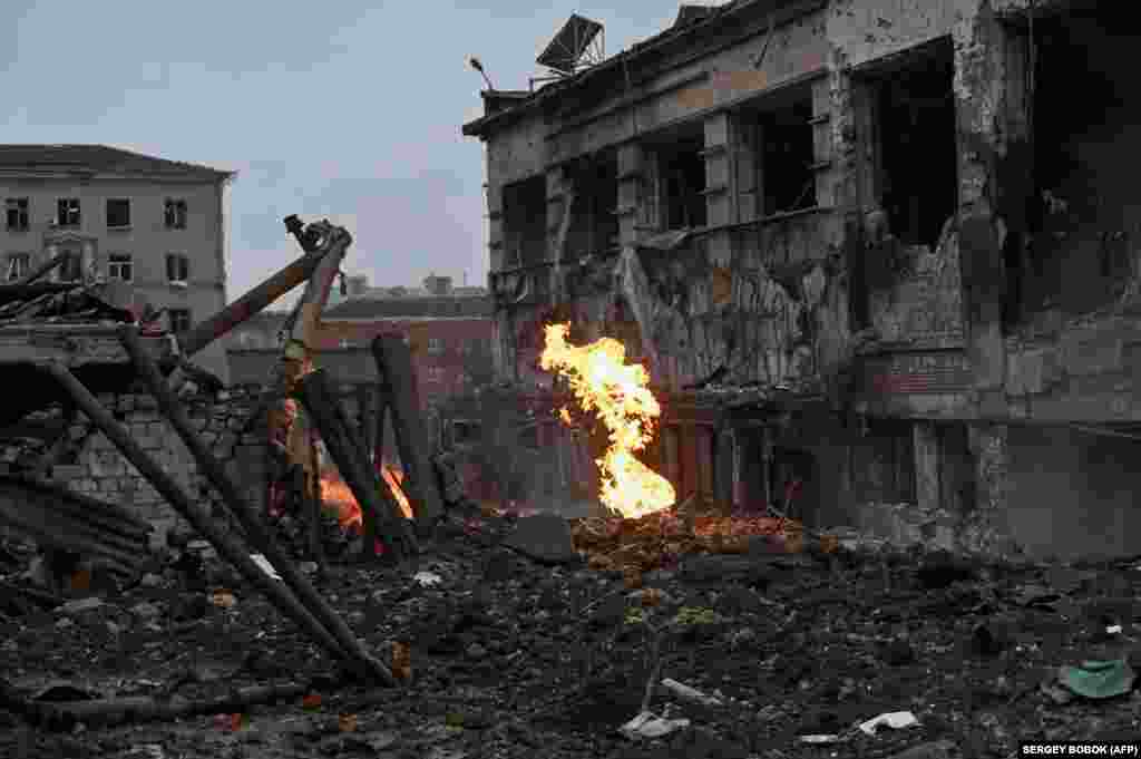 On January 2, Kharkiv was hit with a series of missile strikes, including on this building in the center of the eastern Ukrainian city that killed two people and caused widespread damage.&nbsp;