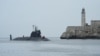 Submarinul rus cu propulsie nucleară Kazan intră în golful Havanei pe 12 iunie.