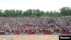 Собир на граѓани во Белград по повод посетата на кинескиот претседател. белград 08.05.2024