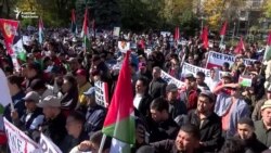 Газа: Бишкекте согушту токтотууга чакырган акция дагы өттү