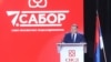 Milorad Dodik, predsjednik SNSD-a, obraća se članovima svoje stranke na stranačkom kongresu u Doboju, 30. septembar 2023. 