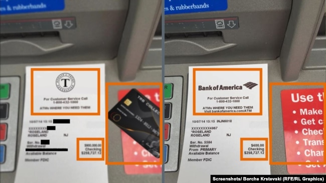 Pamje të letrave të rreme nga bankomati