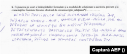 Membrii biroului electoral de la o secție de votare din Drăgănești-Olt au refuzat să semneze procesul verbal.