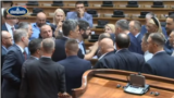 Serbian parliament - video grab 