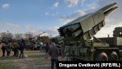 Display of weapons and military equipment in Nis, Serbia, on the Day of Serbian Statehood (file photo)