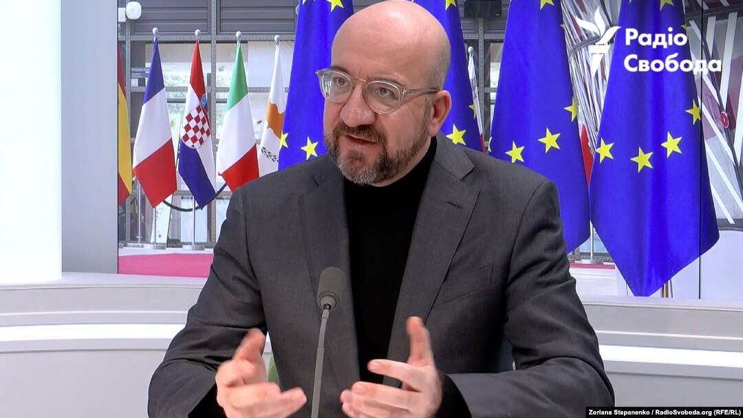Претседателот на Европскиот совет, Шарл Мишел во интервју за РСЕ, 12 декември 2023 година