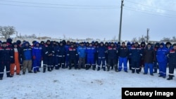 The protesting oil workers launched their strike on December 11. 