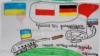Малюнок дитини-біженця, що спершу мігрував до Польщі, а потім до Німеччини