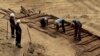  Serbian coal miners have uncovered an ancient Roman ship, Kostolac, Serbia (video grab)