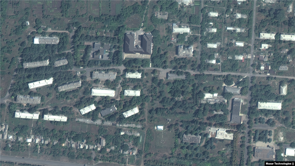 Bahmut a suferit lupte grele din iulie 2022. Fotografia din satelit arată un cartier rezidențial capturat de Rusia în decembrie 2022. Orașul, din regiunea Donețk, a fost scena unora dintre cele mai sângeroase lupte ale războiului.