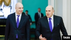 Глава Минфина РФ Антон Силуанов и премьер-министр Михаил Мишустин