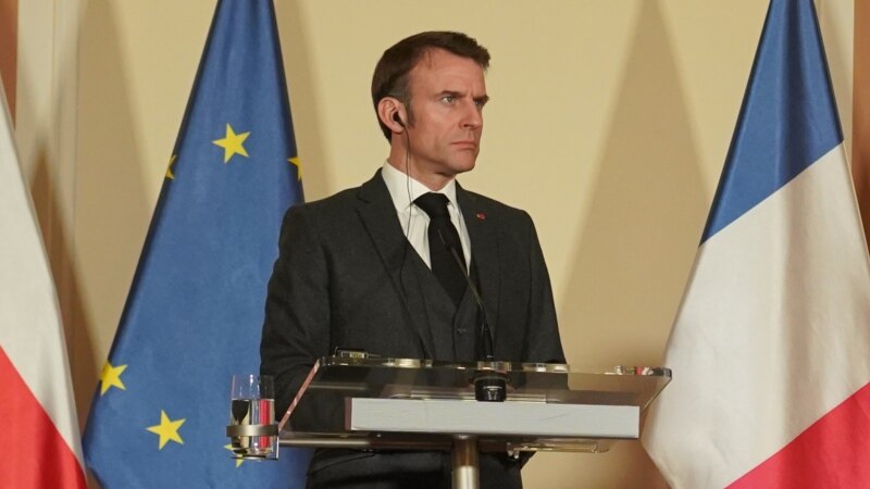 رئیس جمهور فرانسه از کشور های اروپایی خواست در حمایت از اوکراین شجاع باشند