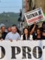Sarajevo, Bosnia-Herzegovina, Protest after triple murder and wounding in Gradacac, August 14. 2023.
