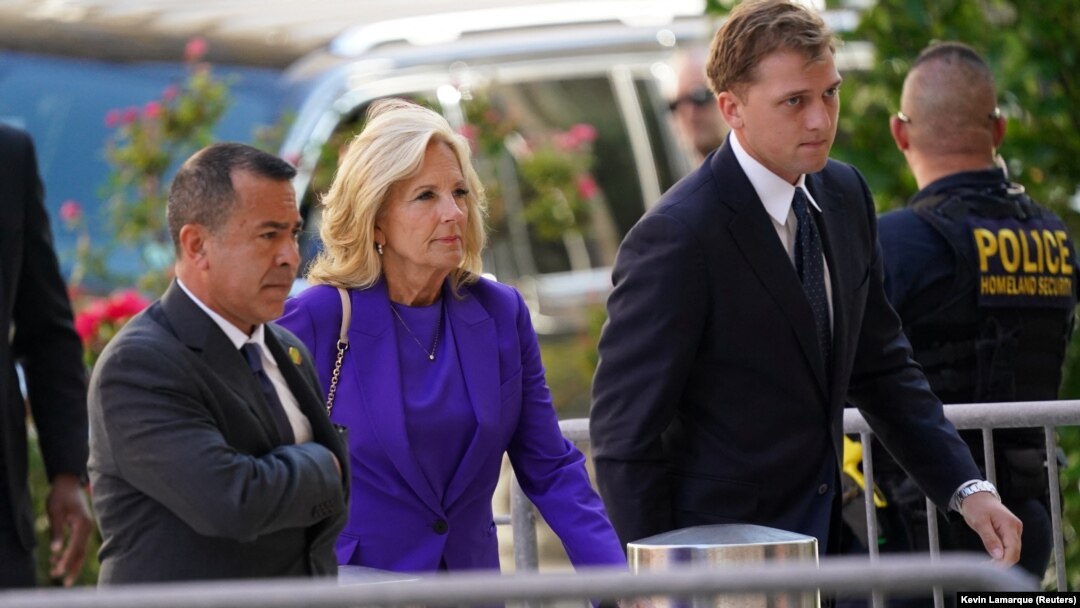 Jill Biden, supruga američkog predsjednika Joa Bidena, dolazi na savezni sud u Wilmingtonu, Delaware, SAD, 7. 6. 2024.