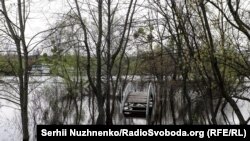 Повінь через підйом рівня води у Дніпрі. Київ, 17 квітня 2023 року, ілюстративне фото