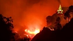 Égő erdők és házak: a tűzoltók Szicíliában is küzdenek a lángokkal