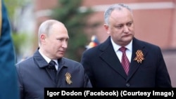 Владимир Путин и Игорь Додон, архивная фотографи