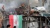 Gašenje vatre posle napada u kojem je uništen iranski konzulat u Damasku, 1. april 2024.