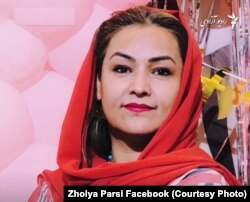 ژولیا پارسی یکی از زنان معترض که توسط طالبان درکابل بازداشت شده است
