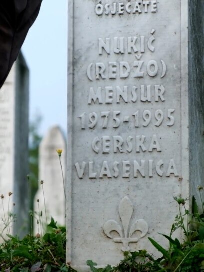 The remains of the victims of the genocide in Srebrenica found under the doctor's fountain were added to those buried earlier, Srebrenica, Bosnia and Herzegovina