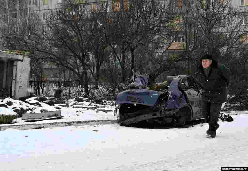 The burned-out cars, wrecked bridges, and shattered buildings serve as a reminder of the heavy toll this community paid to force out occupying Russian forces last year.