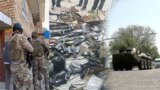 Robbery in Osh. Collage. 2023 year.