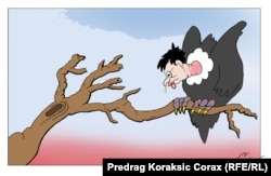 Jedan od najprepoznatljivijih karikaturista u Srbiji Predrag Koraksić Corax stalni je saradnik Radija Slobodna Evropa i jednom sedmično objavljujemo njegov komentar političkog života Srbije bez riječi.