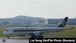 Arhivska fotografija aviona Singapore Airlines-a u Maleziji, 29. novebra 2021