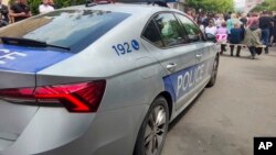Vozilo kosovske policije u Zvečanu, juni 2023.
