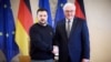 Президент України Володимир Зеленський і президент Німеччини Франк-Вальтер Штайнмаєр (праворуч). Берлін, 16 лютого 2024 року