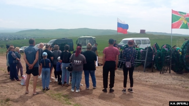 Funerali i vullnetarit Sergei, Krasnokamensk