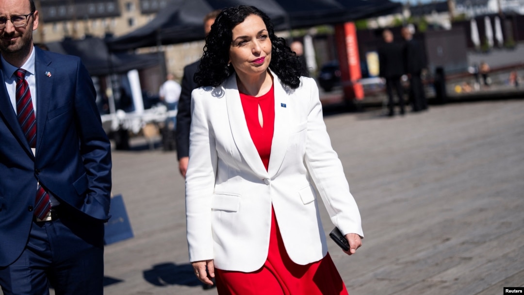 Kosovar President Vjosa Osmani (file photo)