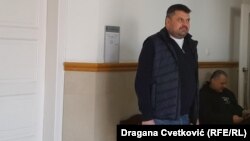Bivši ukrajinski obaveštajac Andrij Naumov na početku ponovljenog suđenja u postupku po optužnici za pranje novca u Višem sudu u Nišu, 18. mart 2024. 