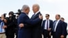 عکسی از دیدار بایدن با نتانیاهو در اسرائیل، ۱۸ اکتبر ۲۰۲۳