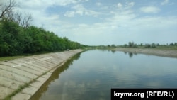 Северо-Крымский канал в районе Джанкоя, май 2022 года