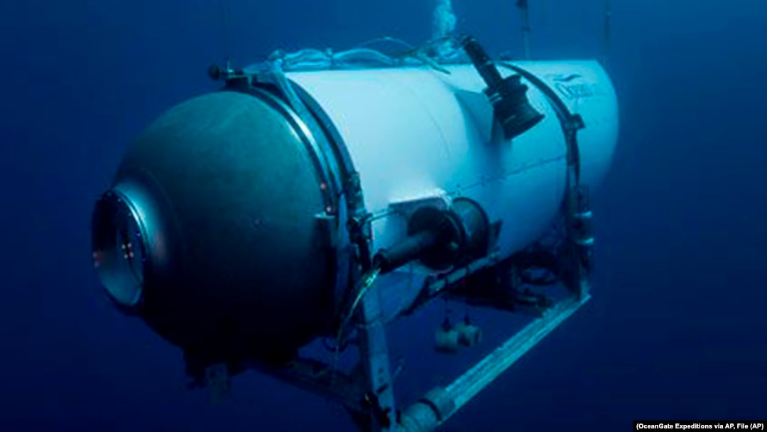 OceanGate Expeditions компаниясы 2021-жылы тараткан "Титан" суу алдына сүзүүчү аппараттын сүрөтү. 