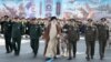 Върховният лидер на Иран аятолах Али Хаменей и главнокомандващи от Ислямската революционна гвардия