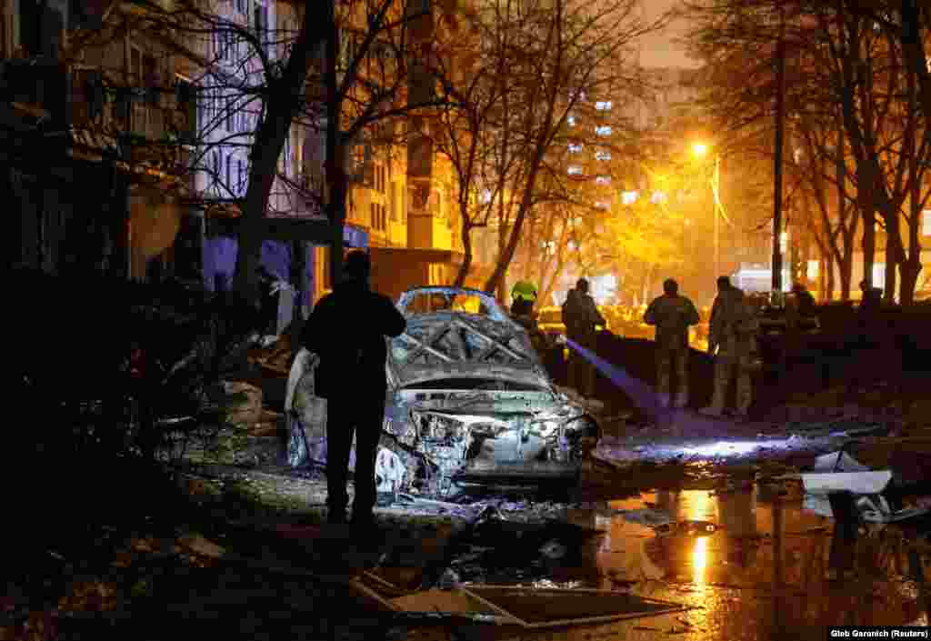 The attack followed a salvo of ballistic missiles that targeted Kyiv early on December 11 and injured four people.