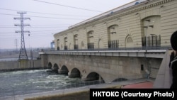 Строительство Каховской гидроэлектростанции. Украина, Херсонская область. Архивное фото